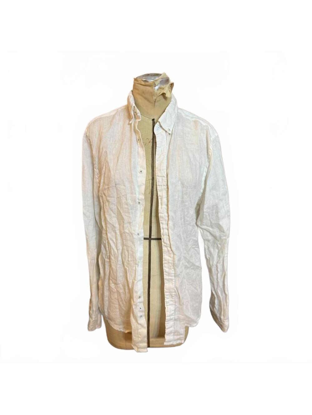 Denim & Flower Ricky Singh White Long Sleeve Button-Up Shirt